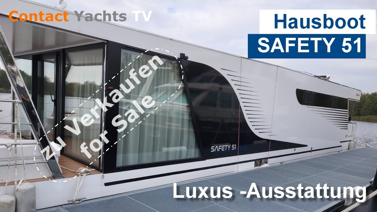 Hausboot Safety 51 zu Verkaufen / Luxus Ausstattung / Energie unabhängig