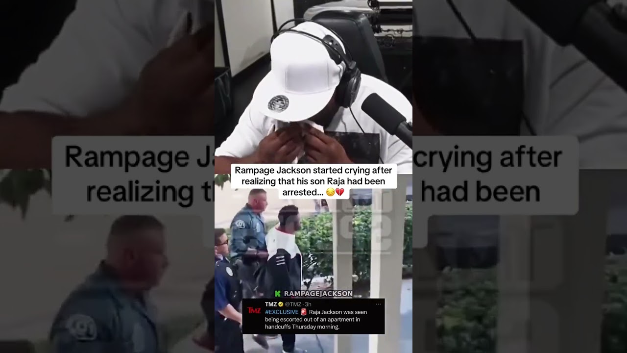 Rampage Jackson started crying after realizing that his son Raja got arrested 🥲💔