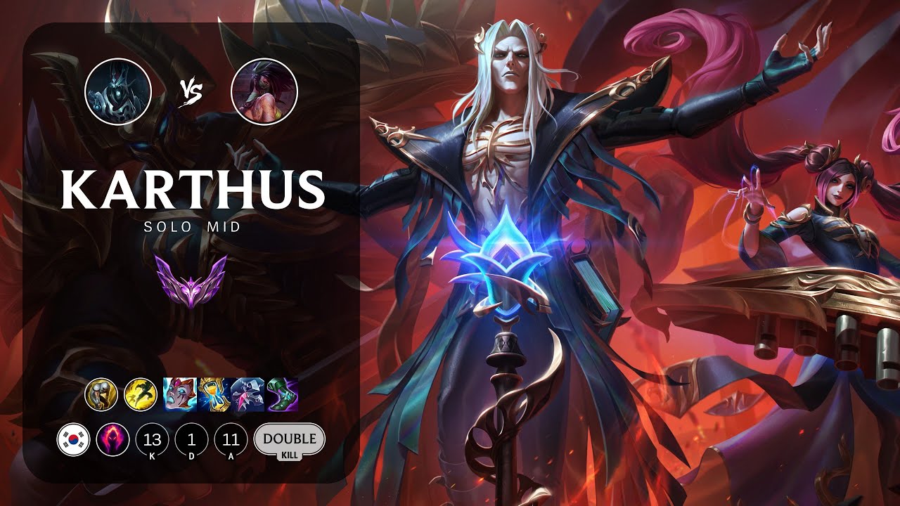 Karthus Mid vs Akali - KR Master Patch 13.16