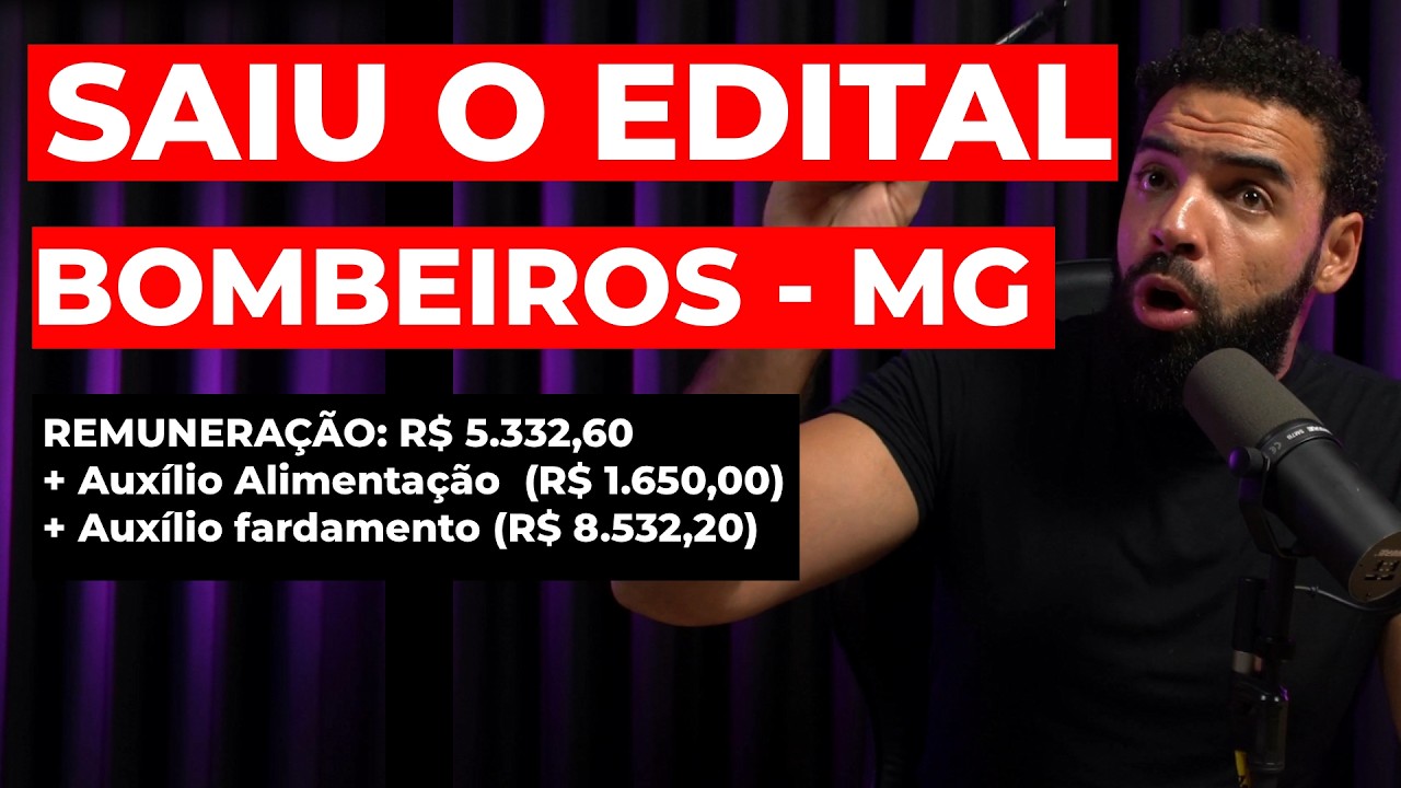 EDITAL CBMMG 2026: Tudo Sobre o Concurso Bombeiro MG (321 Vagas)