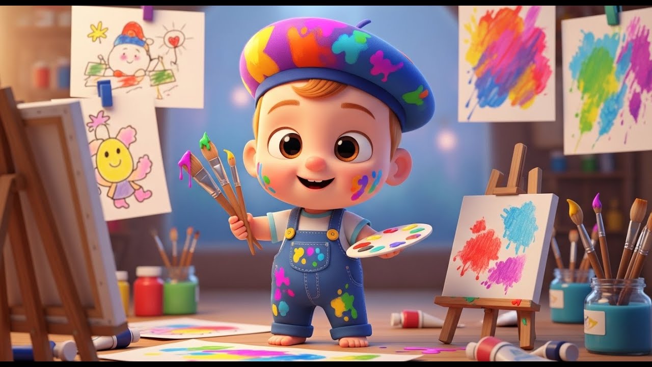 Creative Art Ride Day 🎨✨ Fun Art Adventure Song for Kids | Learn Numbers and Colors