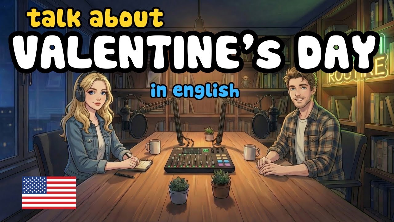 Talking About  VALENTINE in English | English Conversation Practice