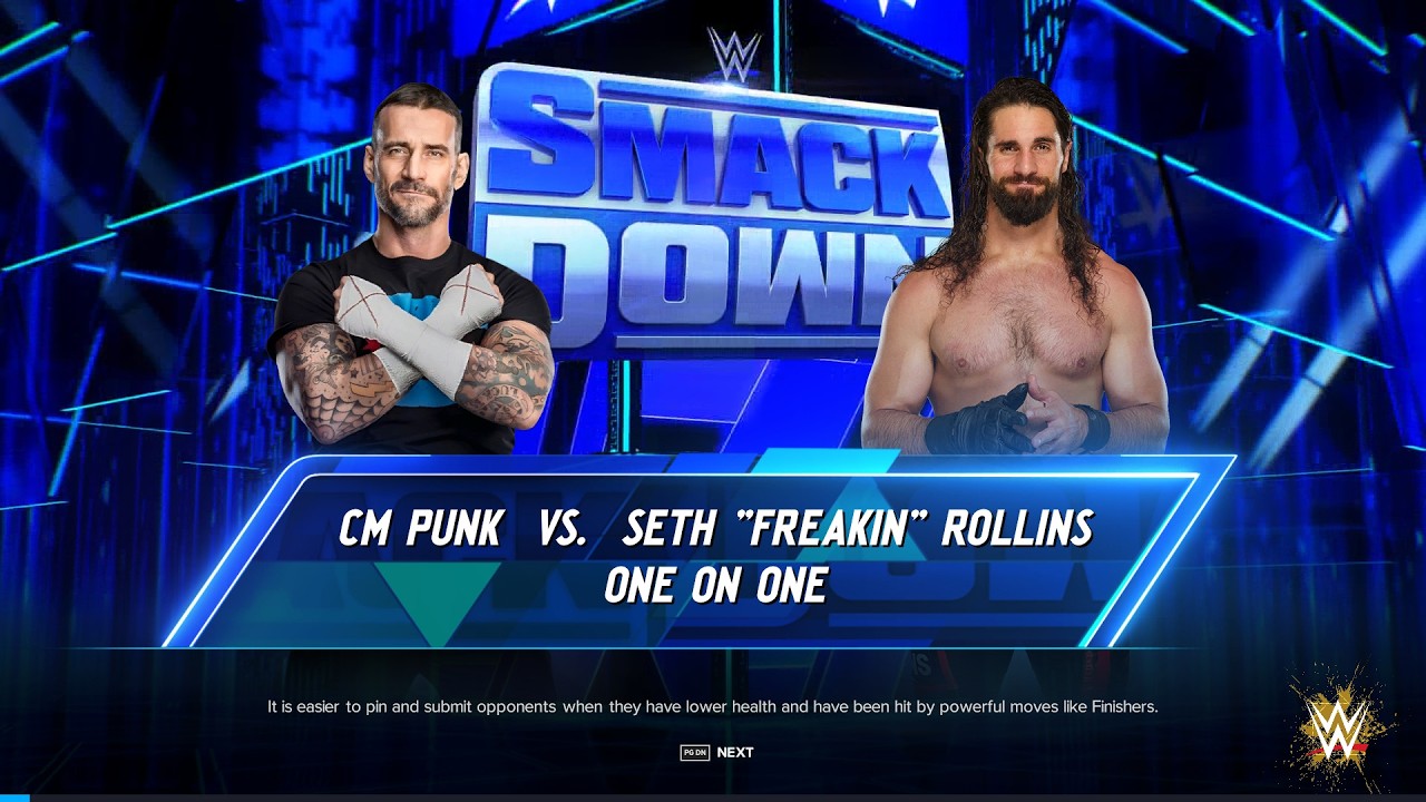 Seth Rollins vs CM Punk – Heated Showdown 2026 | Full Match - WWE 2K24