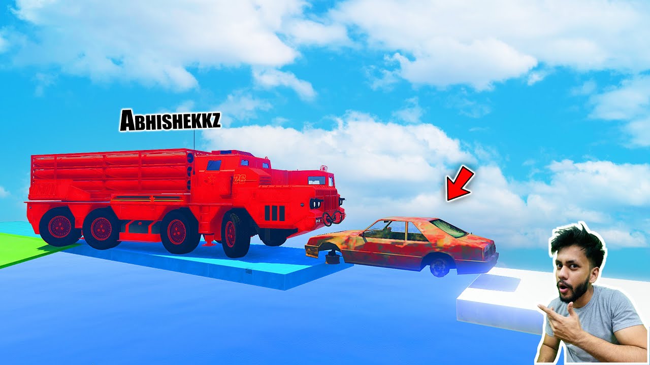 Abhishekkz Vs Huge Truck Parkour GTA 5