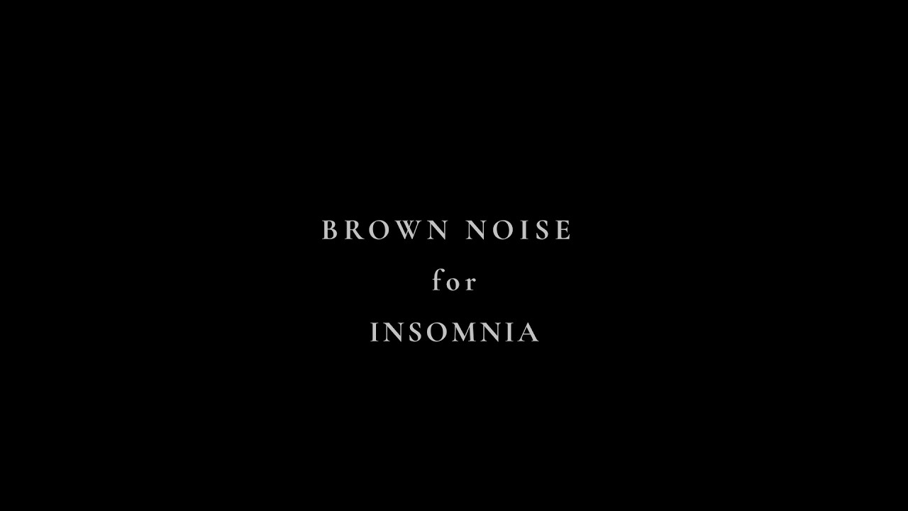 PURE BROWN NOISE for Insomnia (2 HOURS) Black Screen | Fall Asleep Fast | No Music