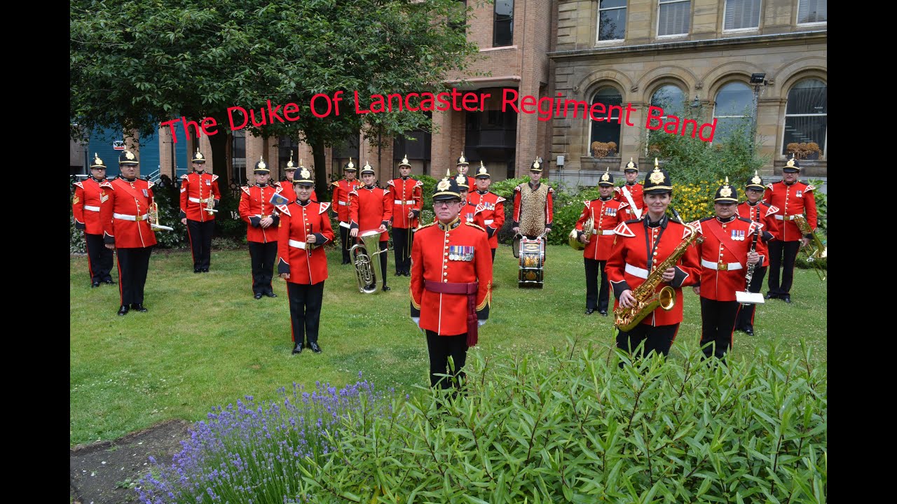 The Band of The Duke of Lancaster's regiment play at Armed forces day Liverpool