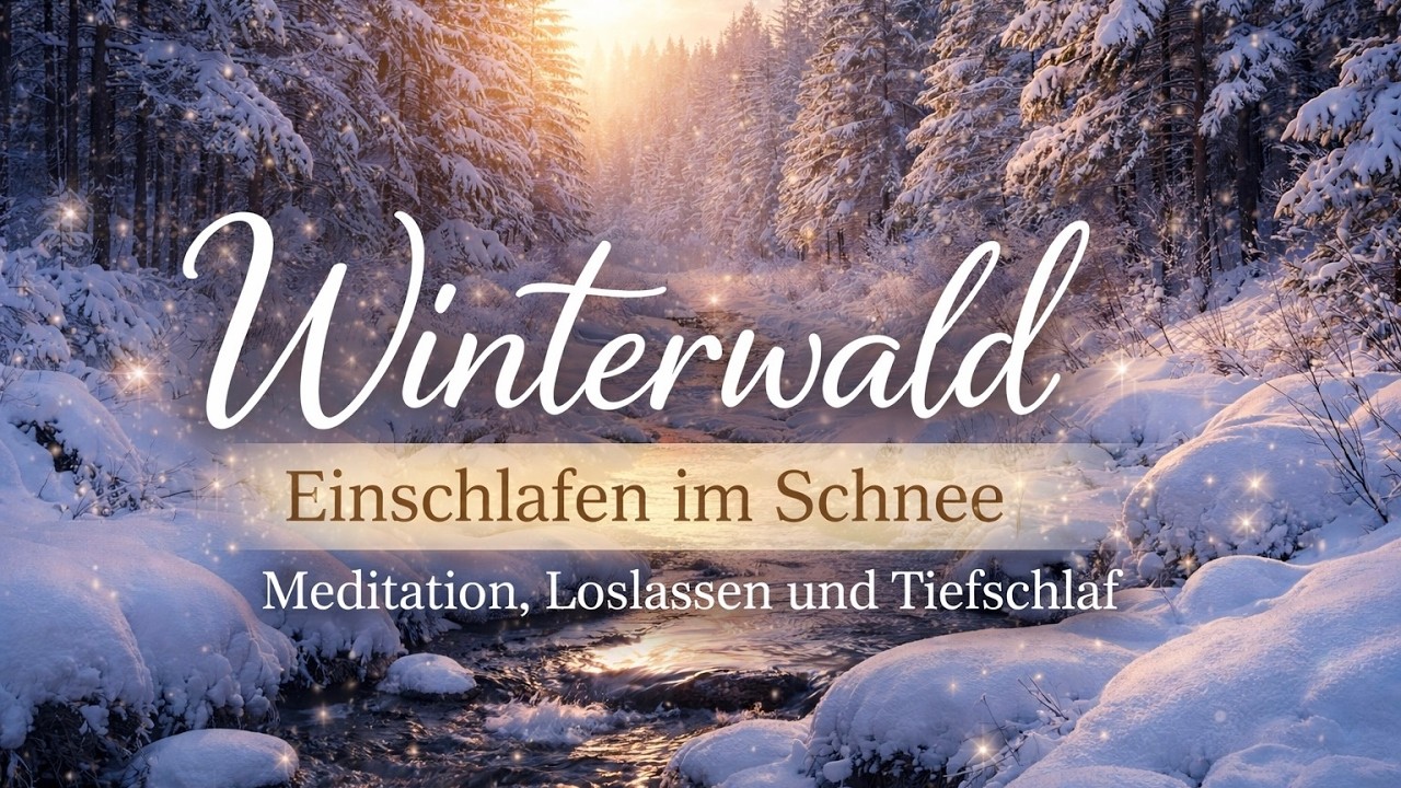Winterwald - Meditation zum Einschlafen | Loslassen im Schnee & Tiefschlaf 🌿 🤍