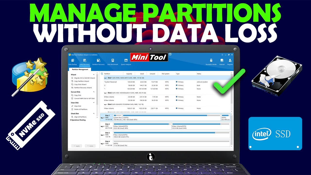 Manage Partitions Without Data Loss | MiniTool Partition Wizard Tutorial + Review (2025)
