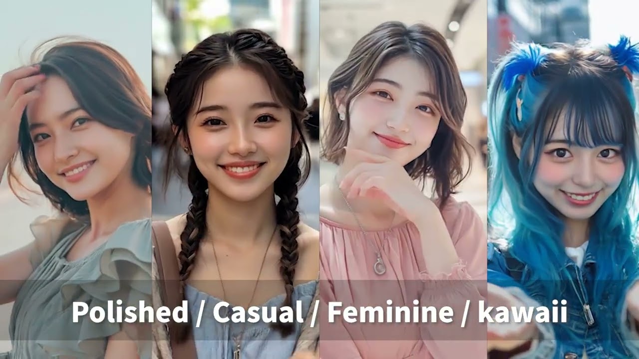 AI Gallery -City Girls- Japanese Fashion &times; AI Beauties ★ Official Short FHD