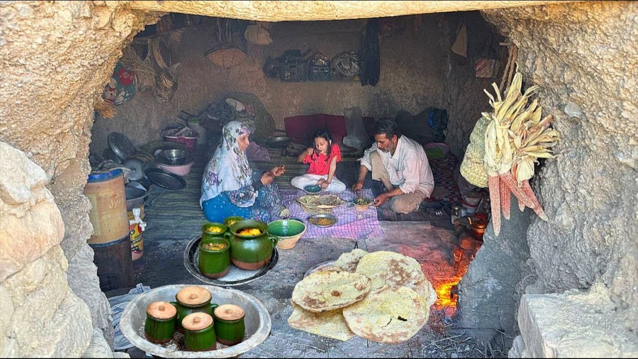Village Life In IRAN | Cooking Amazing STONE DIZY in the 1000 Year-Old Way & Tandoori Bread