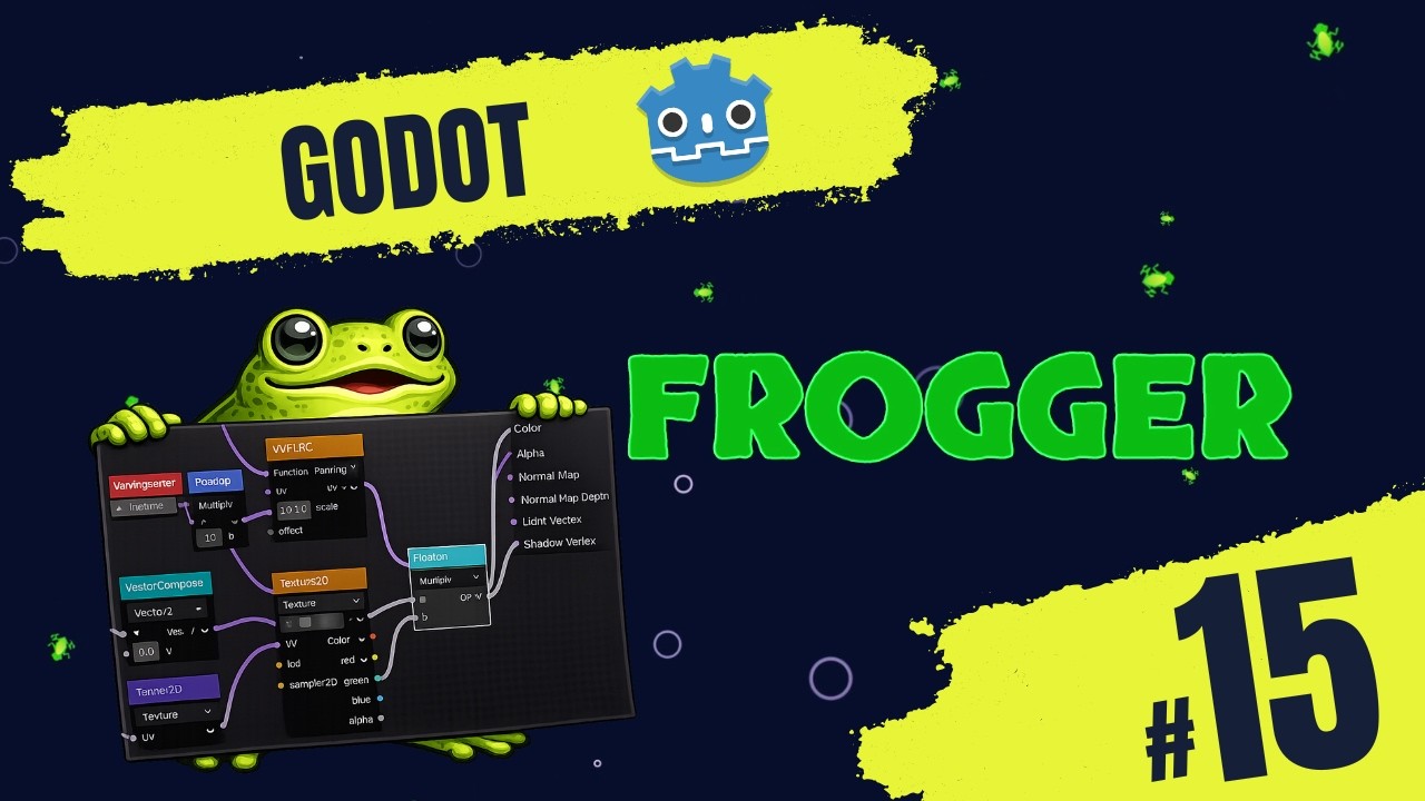 Создайте Frogger с помощью Godot 4.5+ #15 Rings shader