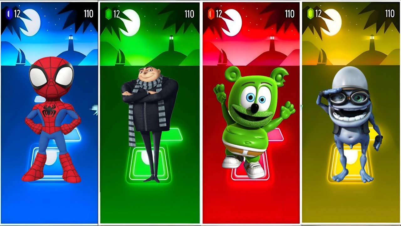 spidey 🆚 despisable Me3 🆚 gummy bear🆚 crazy frog#20