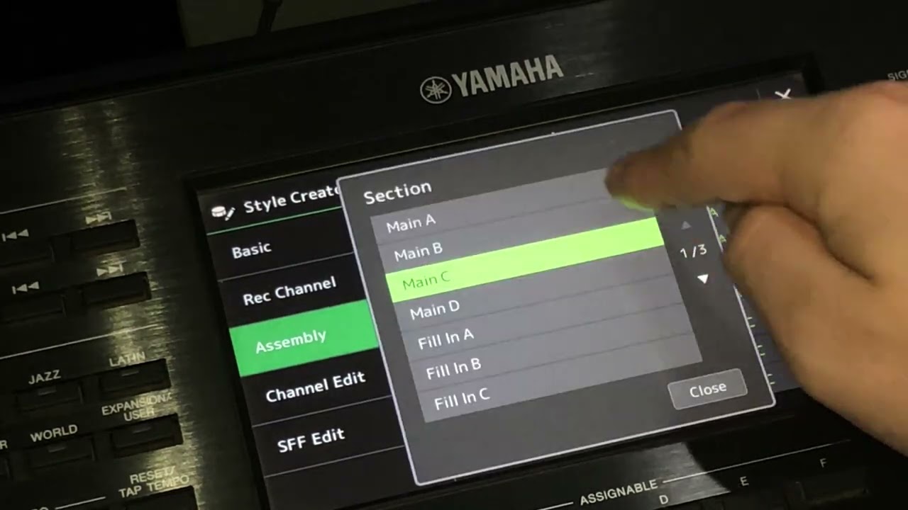 Como copiar Variações (Main) A, B, C e D entre um ritmo e entre outros na linha SX ou PSR-SX 900