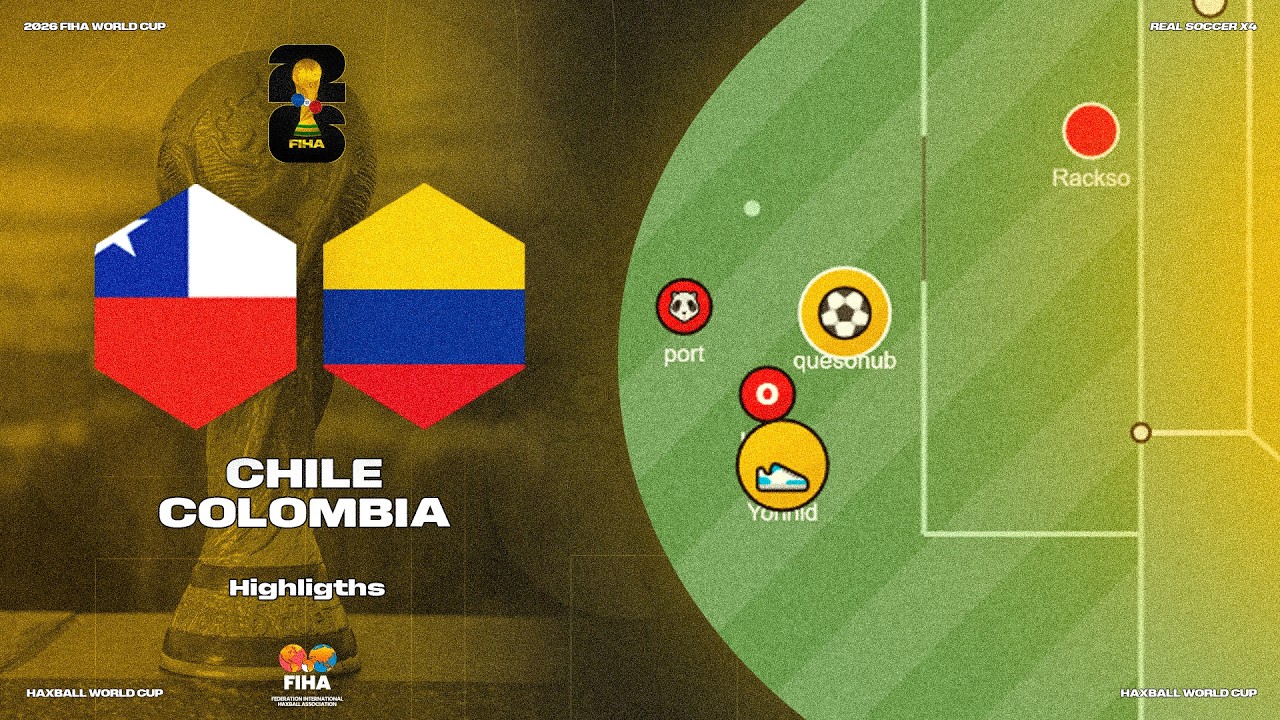 🇨🇱 CHILE vs COLOMBIA 🇨🇴 I HAXBALL WORLD CUP RSX4 2026 🏆🌍