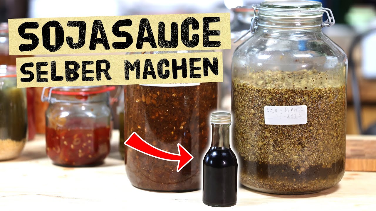 Sojasauce selber machen- genaue Anleitung für die Fermentation einer natürlich gebrauten Sojasoße.