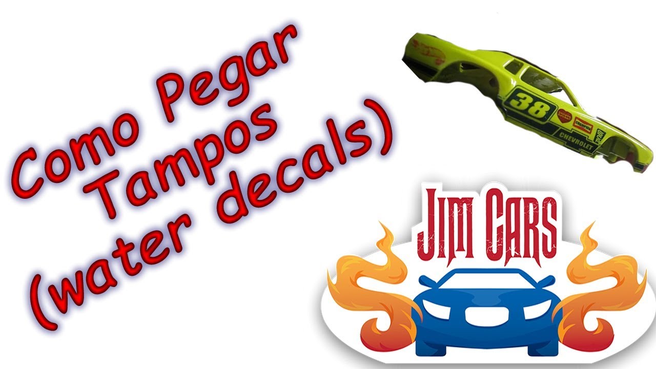 Como pegar tampos - water decals