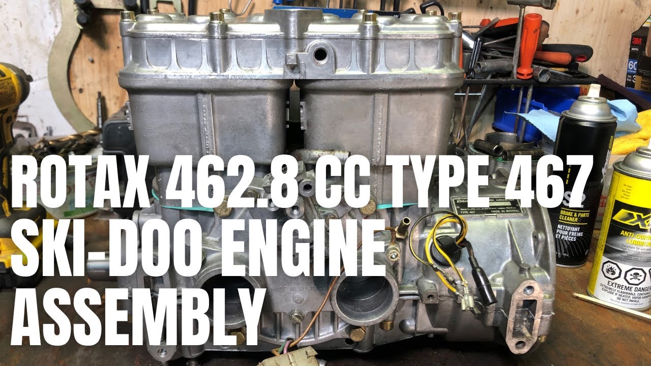 Rotax 462.8 Type 467 Ski-Doo engine full assembly