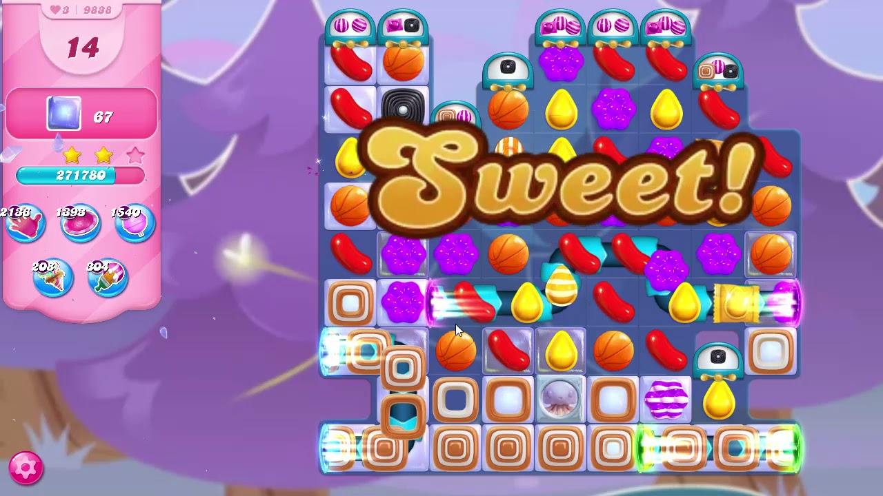 Candy Crush Saga Level 9838 NO BOOSTERS