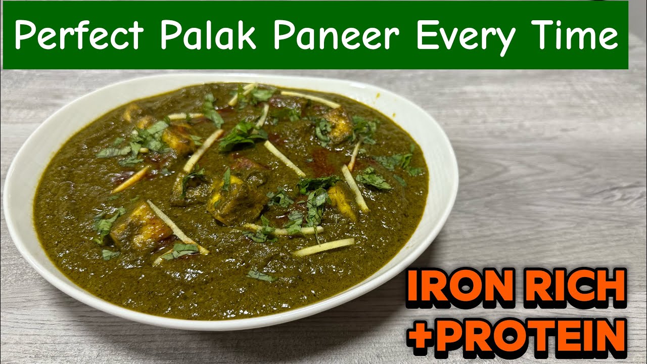 “Perfect Palak Paneer Recipe | Dhaba Style |Soft Paneer & Creamy Spinach Gravy”