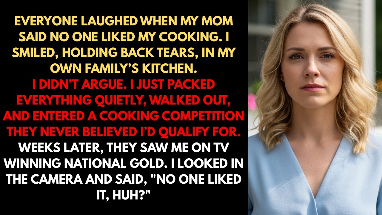 At The Family Party, My Parents Said, No One Likes The Food You Cook. So I...