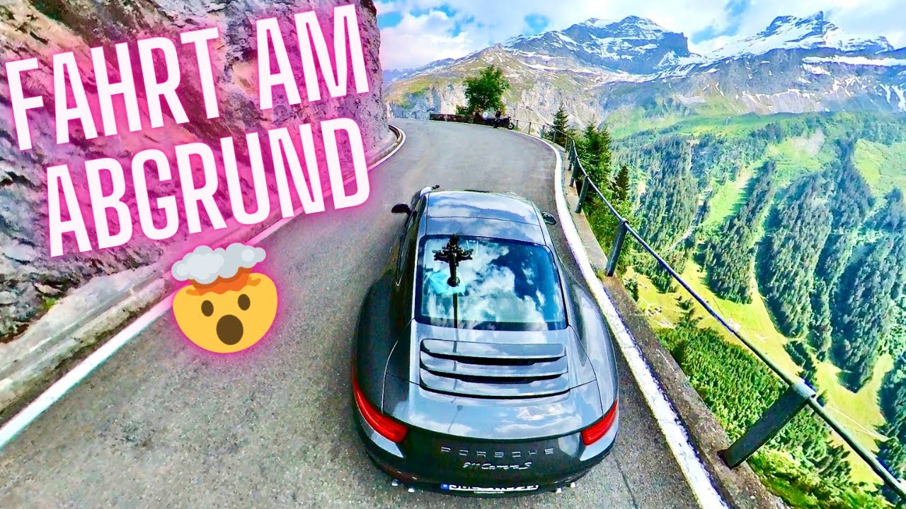 Fahrt am ABGRUND 🫣 Klausenpass im PORSCHE 991 😵&zwj;💫
