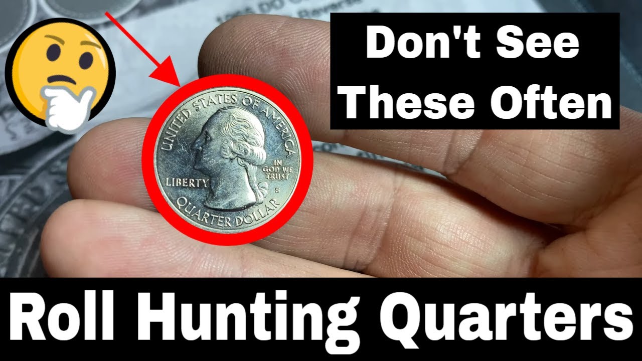 Coin Roll Hunting Quarters and Finding Some Unexpected Quarters