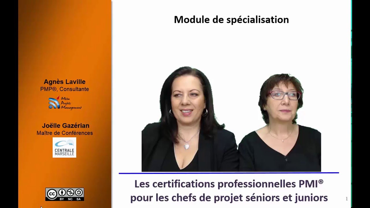 Certifications professionnelles PMI 1/7