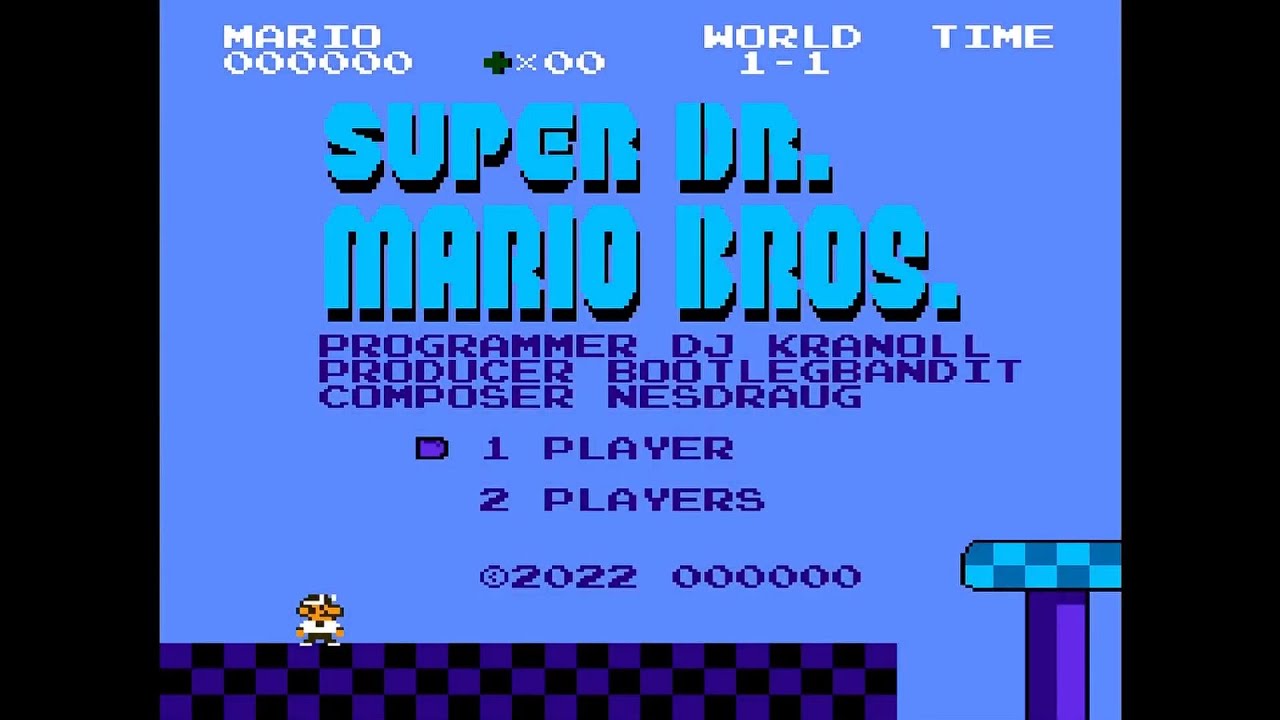 Super Dr. Mario Bros. NES Hack Playthrough