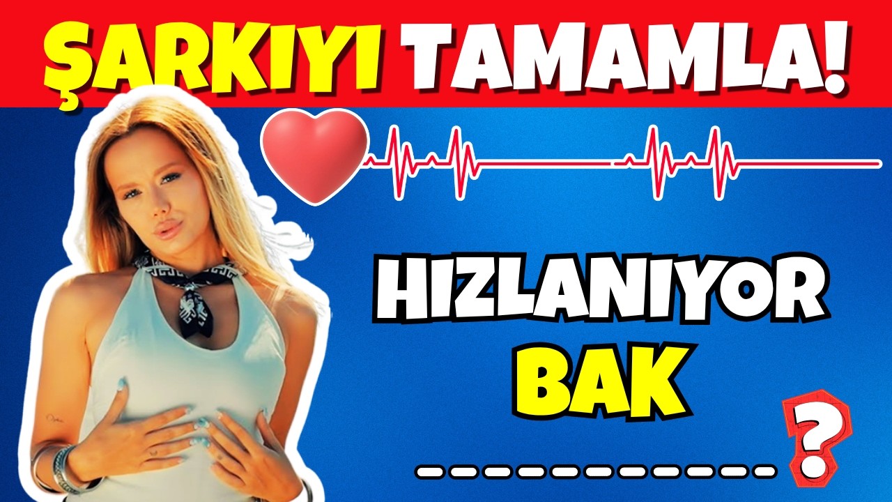Şarkı Sözlerini Tamamla 🎤🔥 Şarkı Sözünün Devamını Getir | Şarkıları Tahmin Etme Bulmacası