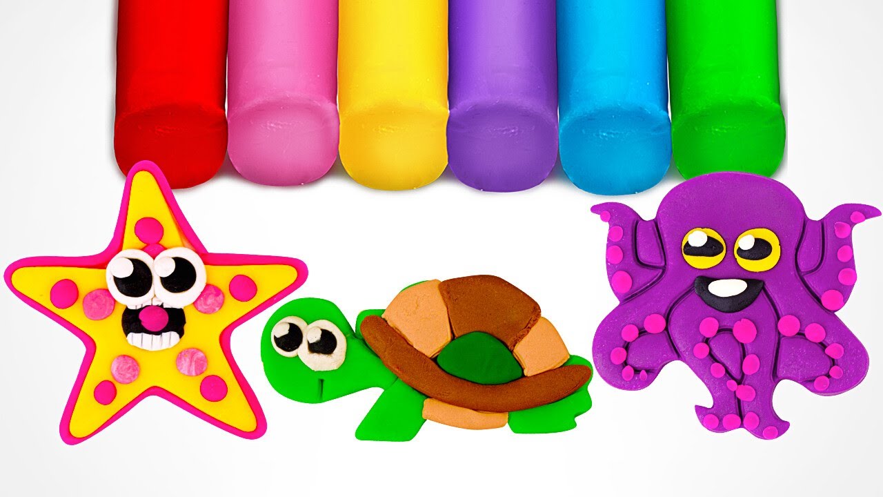 Create Animals with Clay | Preschool Toddler Video