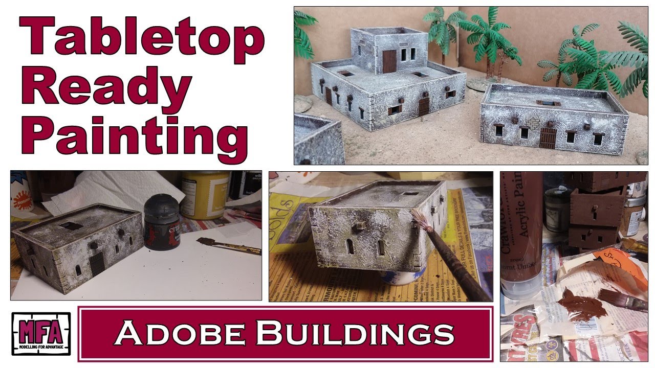 Quick & Easy Painting Guide for Middle Eastern adobe style Buildings - Tabletop Ready Painting
