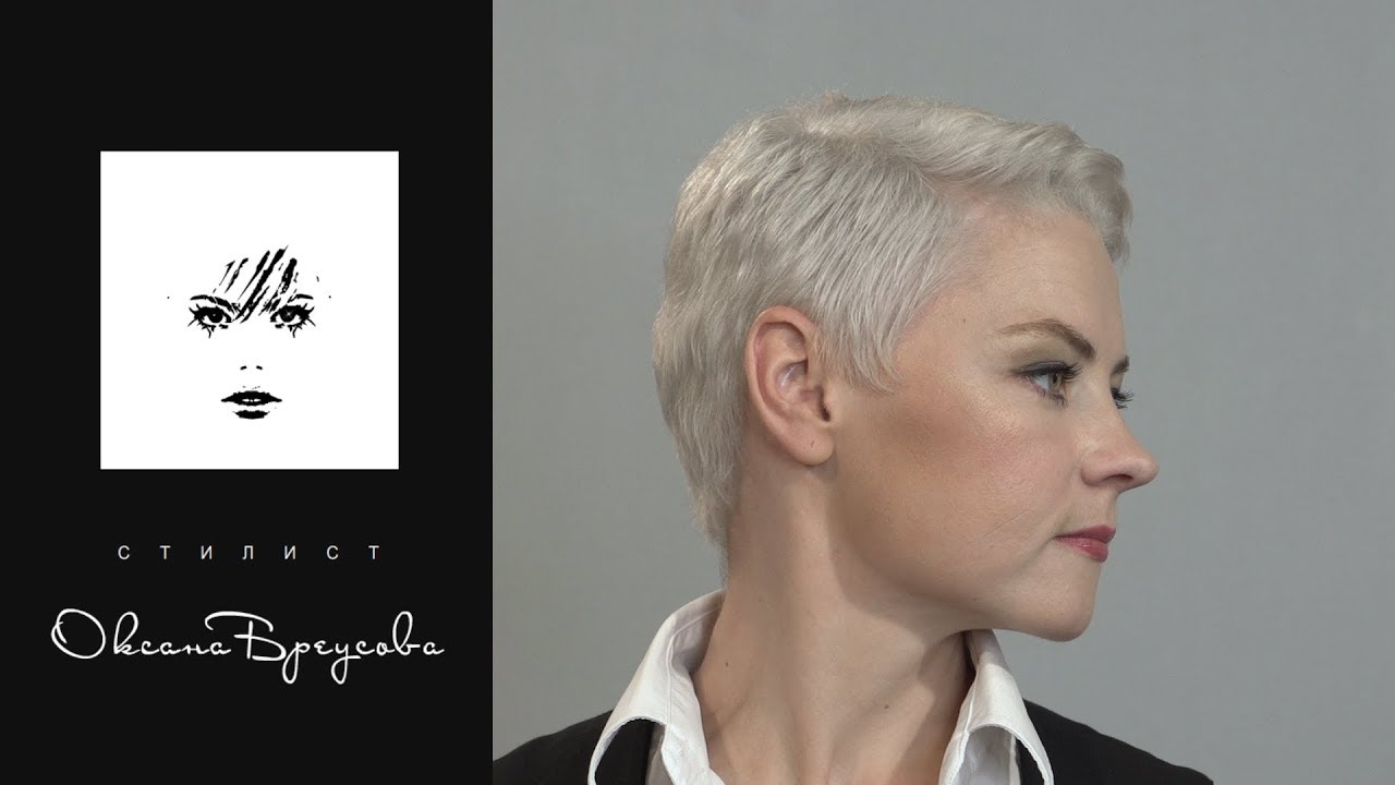 Платиновый блонд на короткие волосы средне-русого цвета | Platinum Blonde | Платиновая блондинка