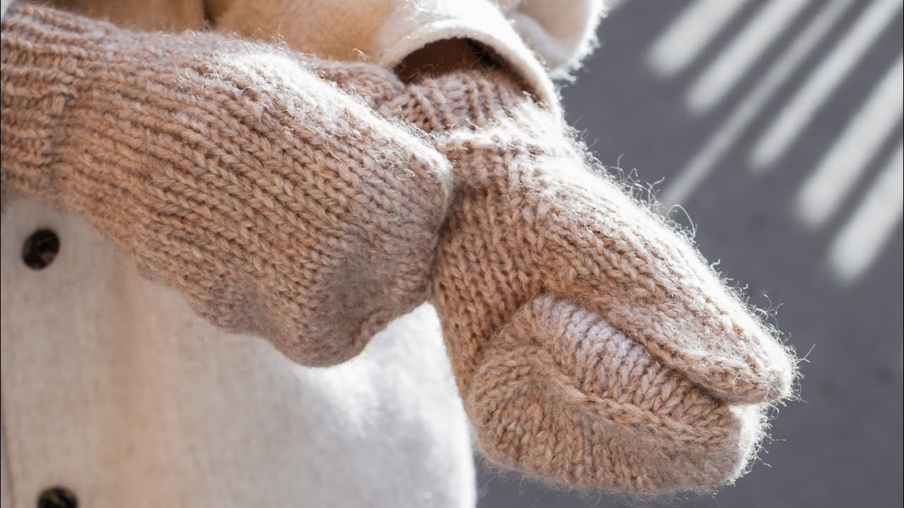 Grünervotter // Grüner mittens - Full tutorial