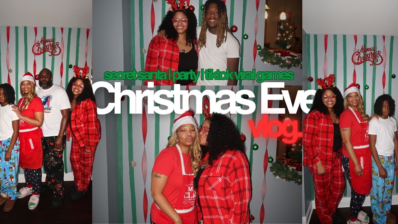 Christmas Festivities! | christmas pajama party, secret santa gift exchange, viral tiktok games
