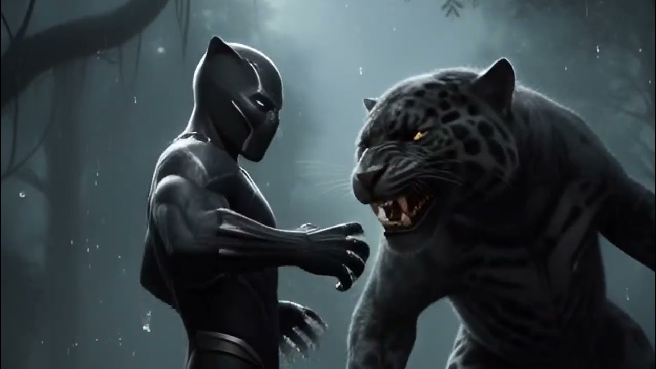 BLACK PANTHER vs BLACK JAGUAR| #BeastX #black jaguar  #black panther #MonsterBattle  #AnimalRescue