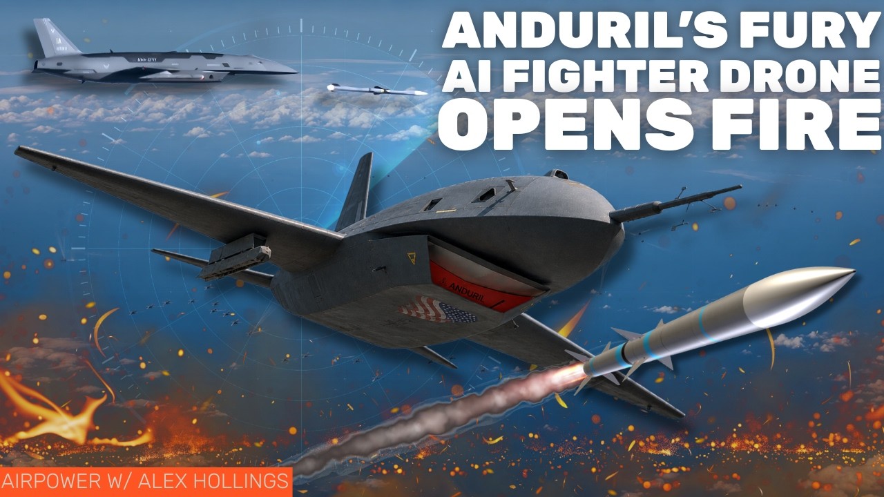 Смотрите: дрон Fury от Anduril впервые выпускает ракету AMRAAM