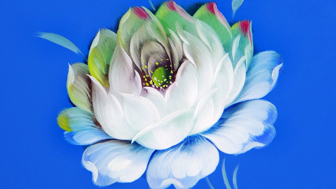 #1 How to Paint Rose flower in Oil | Как нарисовать РОЗУ маслом. Мастер-класс по Жостовской росписи