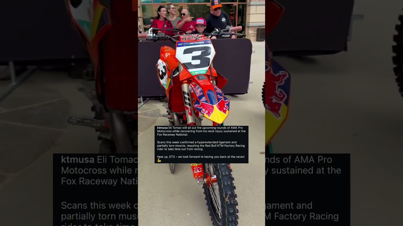 BREAKING NEWS 🚨 Eli Tomac is OUT for the foreseeable future following his scary crash at Pala!