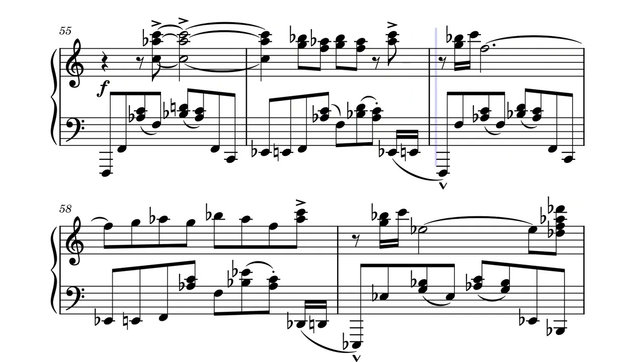 Kapustin - Sinfonietta (solo piano ver.) III. Intermezzo
