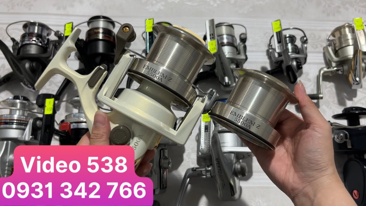 Máy Câu Nhật Bãi Mới Nhất: Máy Daiwa Cối Nông Mobin Sống Có 2 Cối Chạy 5 Bạc Đạn Rất Đẹp (Video 538)