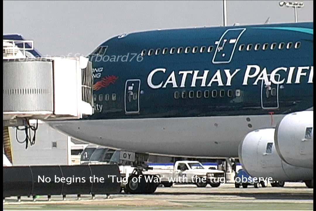 Cathay Pacific 747-467 B-HOY 'Hong Kong Asia's World City' scheme at LAX