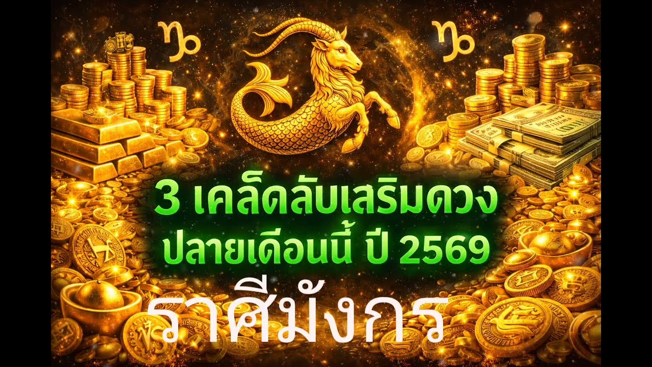 ‼️ราศีมังกร ปี 2569 ♊ 3 เคล็ดลับเสริมดวงเปิดทางรวย เงินเข้าแรง ปลดหนี้ไว โชคลาภมาแบบไม่ทันตั้งตัว♎