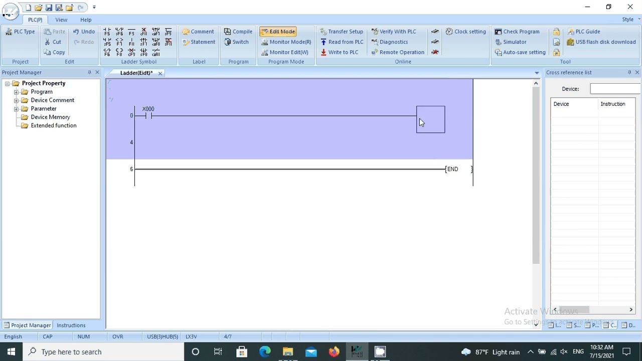 3 Lesson 4 how to use time ON delay instruction in WECON PLC
