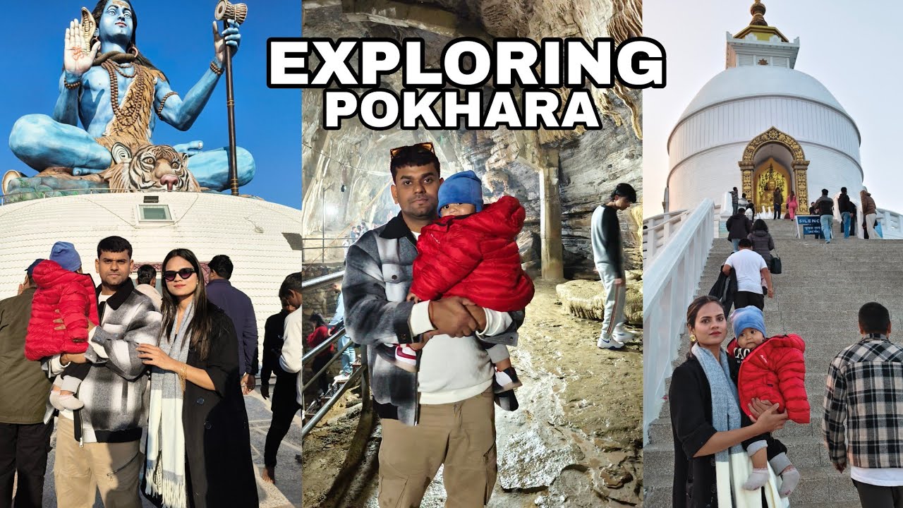 Exploring Pokhara | Gupteshwar Mahadev Cave |Pumdikot Shiva Stupa | Peace Pagoda | #trip #pokhara 