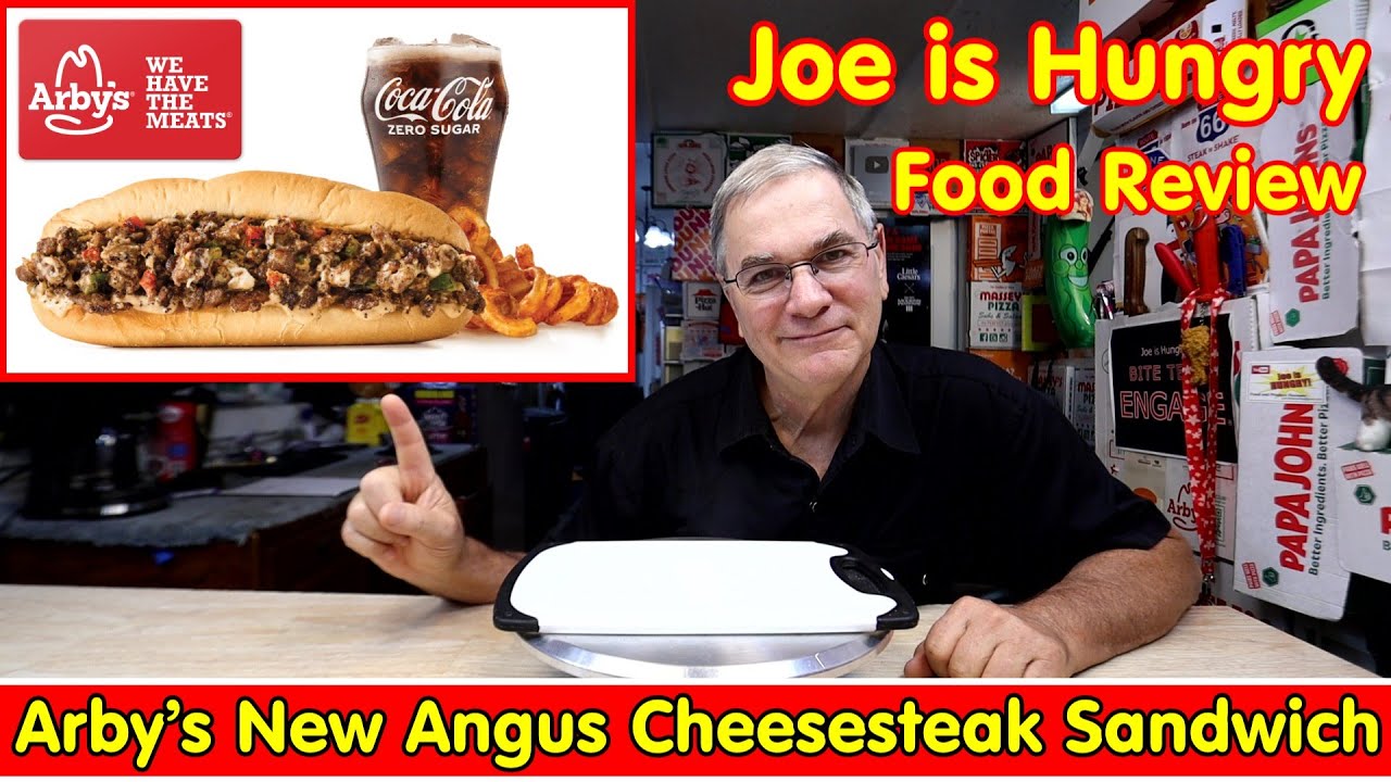 Arby’s New Angus Cheesesteak Sandwich Review * Limited Time Offer * Joe is Hungry 🐂🧀🍖🥖