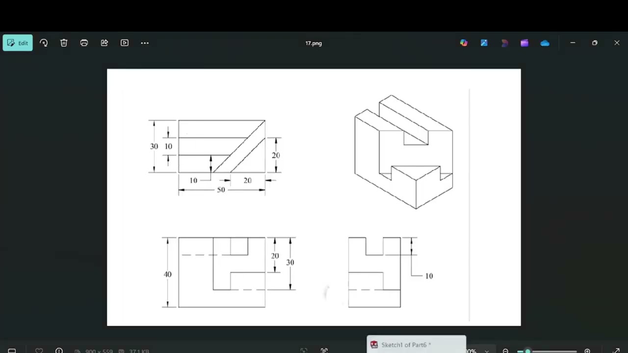 SolidWorks Beginner Exercise 17 in Tamil | CAD Modeling Tutorial