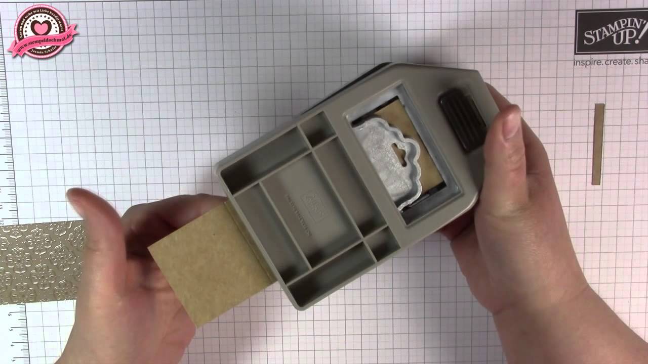 Tutorial: Ritter Sport Verpackung mit gewellter Anhängerstanze von Stampin' Up!