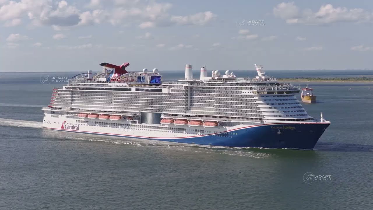 Carnival Jubilee Departing Galveston, Texas