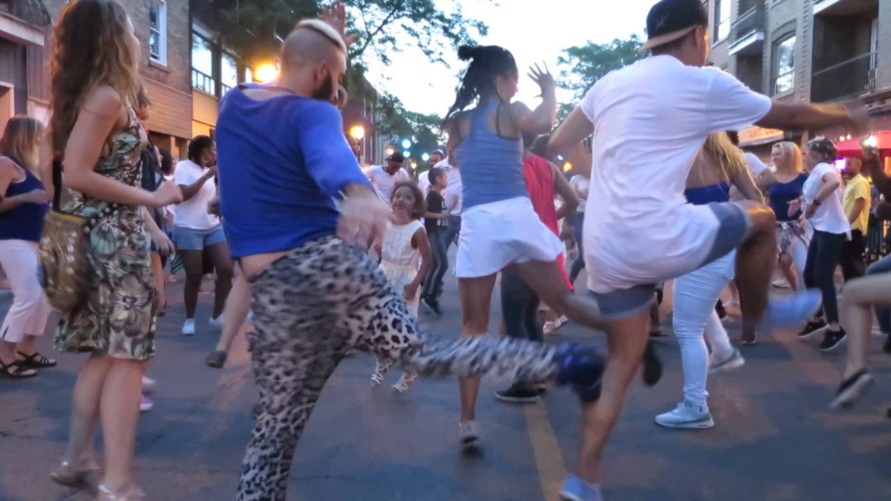 A' Motion Afro Beat Flashmob (3) at the Street Latin Dancing on June 24th 2016