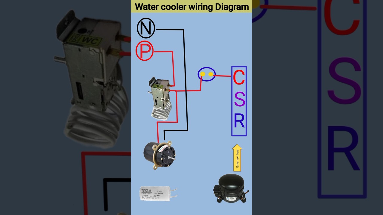 Water cooler wiring diagram| water cooler ki wiring kaise kare  #ytshorts #shorts_